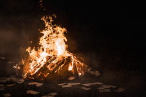 books burning