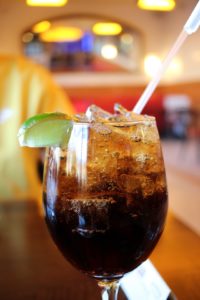 a glass of cola